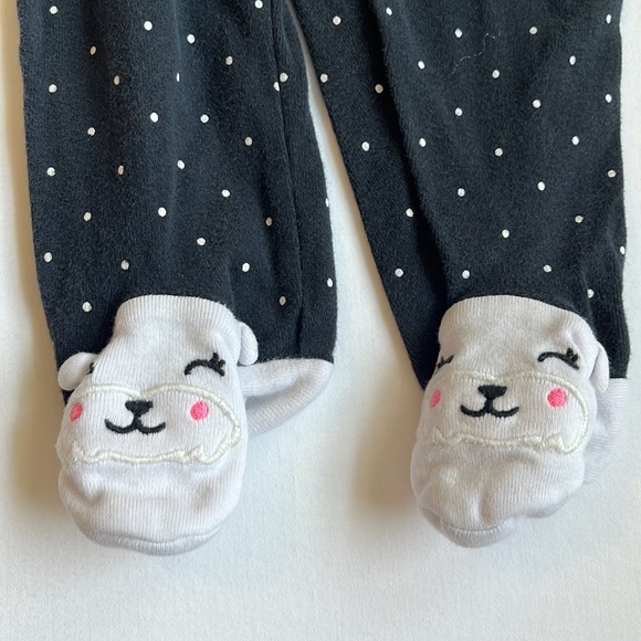 4-piece Carter's Baby Girl Sleep and Play Holiday Set Size 9 Months - Picture 7 of 15